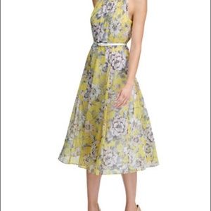 Yellow Floral Tommy Hilfiger Maxi Dress - Size 4